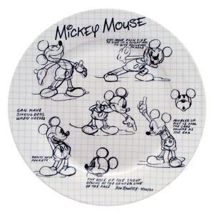 Disney Mickey Mouse Sketchbook Dinner Plate